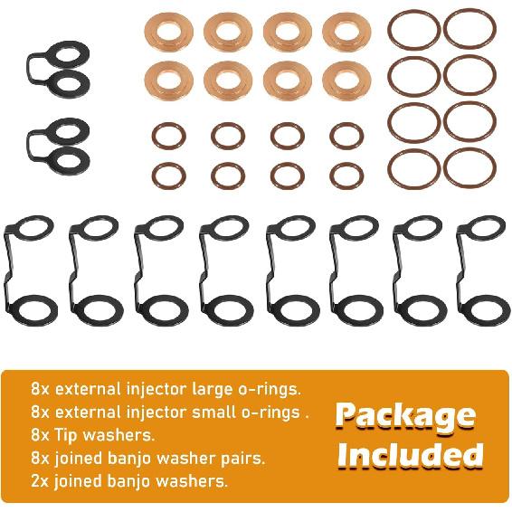 Fit For Duramax LB7 Diesel Fuel Injector tallation/Return Line Tall Kit, for Chevy GMC GM Duramax LB7 2001-2004