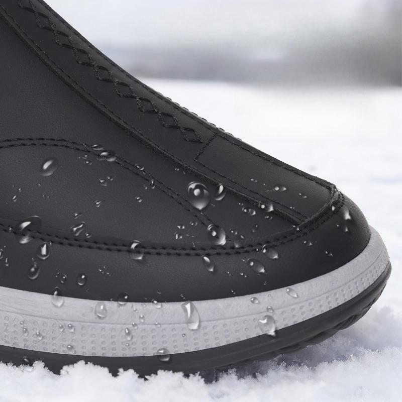 New Men's Cotton Shoes, Fabric Shoes with Added Fleece and Thickened Snow Boots, Casual Shoes