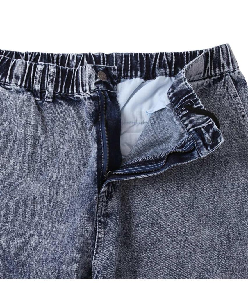 Plus Size Denim Easy Pants [MCSP]