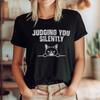 Quietly Judging Grumpy Feline T-Shirt