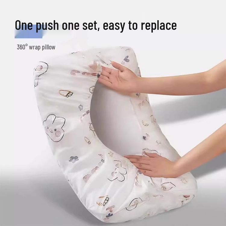 

Набор из 10 портативных одноразовых наволочек для путешествий - Защитные чехлы от грязи для использования в кровати и общежитии Disposable Pillowcase - Printed - 10 Pieces (Bag)