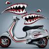 New Waterproof Flying Tigers Reflective Shark Mouth Teeth Car Boat Yacht Decal Colored Body Sticker