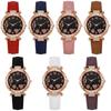Montre Femme Strass Bracelet Cuir Montres Bracelet Montre Cadeau Montre à Quartz Usage Quotidien