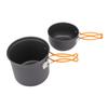Camping Cookware Kit Aluminum Alloy Camping Pots Portable Picnic Stove Cookware Set for 1-2 People