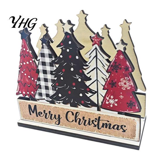 Wooden Napkin Dispenser for Kitchen Christmas Theme Holder, Decorative Holiday Paper Towel Stand, Gift Her HD UV Printing Organizer Dining Table