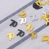 1200Pcs Anniversary Confetti Number 70 Reusable Sequins for Invitations Wrapping Paper Party Decor Golden Silver Black