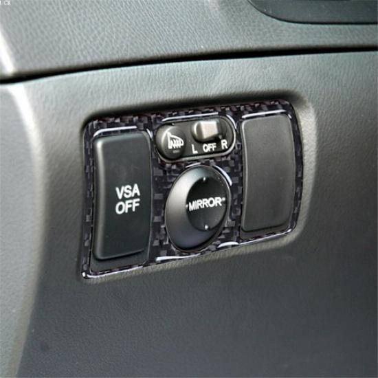 Carbon Fiber Interior Power Mirror Switch Cover Trim For Acura TL 2004-2008