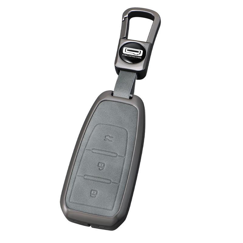 Qoros 7 Car Metal Key Case - Full Protective Cover for Remote Control
