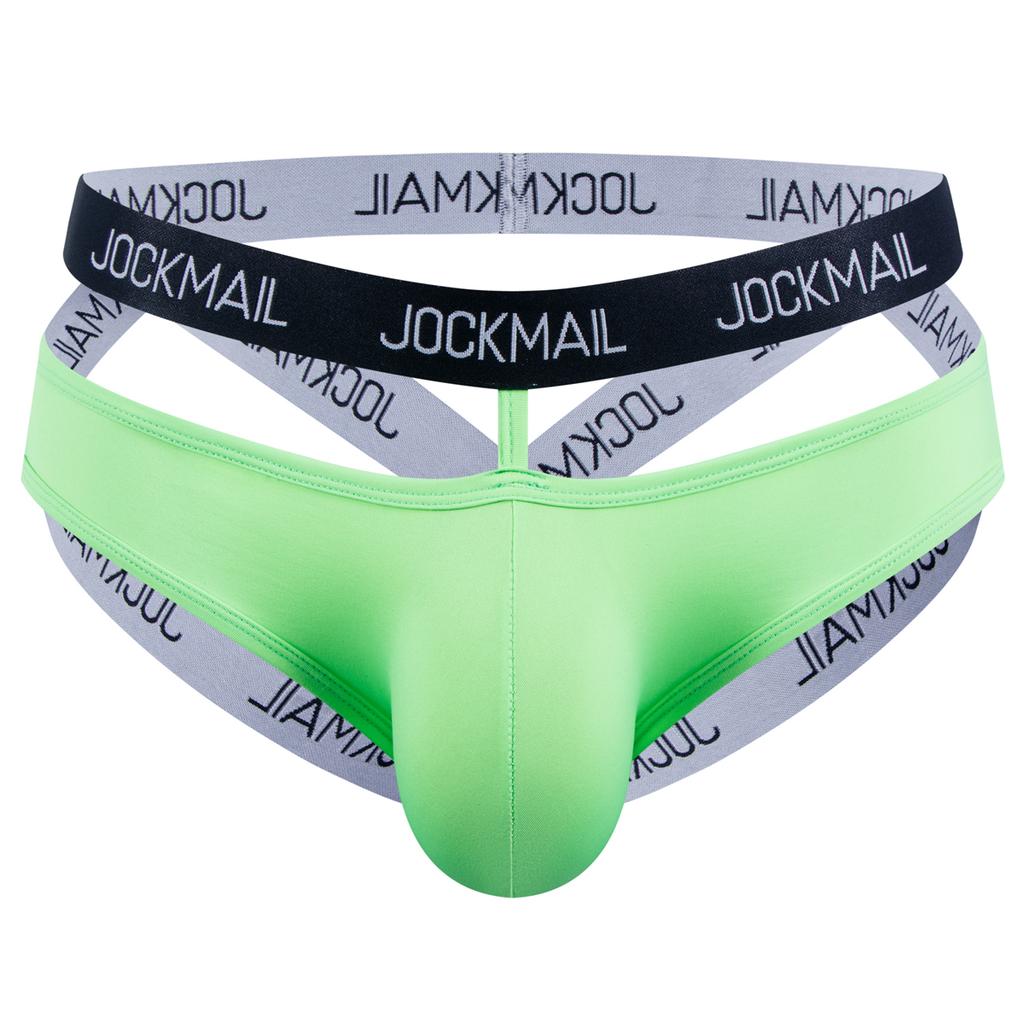 Jockstraps JOCKMAIL Elastic Band Letter Printed Fashion Ultra-thin Ice Silk Men's Thong Underwear