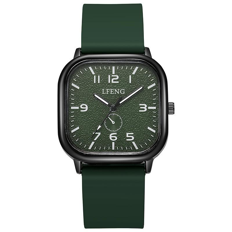 Чоловічий ретро кварцовий годинник з силіконовим ремінцем - Креативний та стильний дизайн