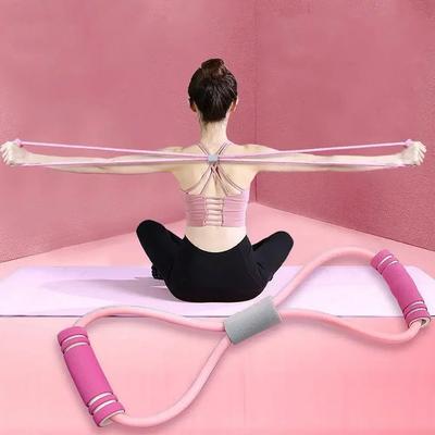 1PC 8-shaped Yoga Resistance Bands Sports Exercise Puller  Chest Expander for Body Building Resistance Bands Exercise Equipment
