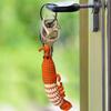 Key Decoration Shrimp Charm Keychains Hand-Woven Shrimp Doll Keyring  Backpack Handbag