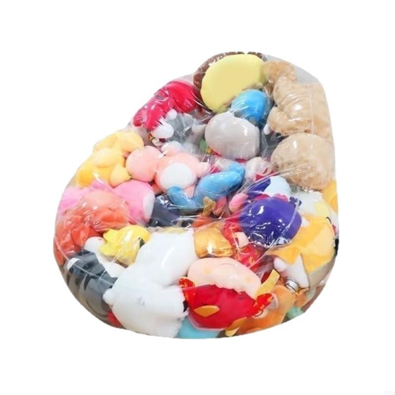 User Friendly PVC Clear Oversized Storage Sacks Holds 100 Plus Plush Toy And Transforms Into Supportive Bean Bag Chair