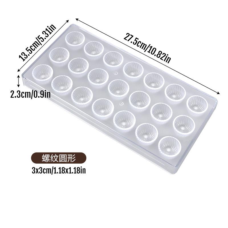 Food-grade Chocolate Molds, DIY Three-dimensional Transparent Molds, Household Molds for Cakes and Candies