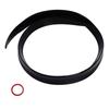 Universal Gloss Black Car Rear Trunk Spoiler Lip UV Proof Rubber Spoiler Wing 120cmx4cm/47.24inx1.57in