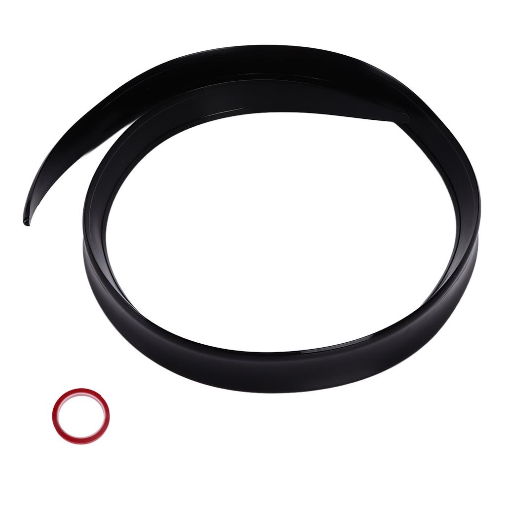 Universal Gloss Black Car Rear Trunk Spoiler Lip UV Proof Rubber Spoiler Wing 120cmx4cm/47.24inx1.57in
