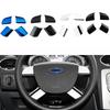 4Pcs Stainless Steel Car Steering Wheel Panel Sequins Cover Trim Sticker for Ford Focus 2 Mk2 2005 - 2012 Accessories
