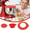 Mixer Splatter Guard Mixing Bowl Splash Guard Insert Hand Mixer Splatter Baffle For Kitchen Restaurant Home Catering Baking