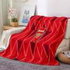 Arsenal Football Club Crest Flannel Blanket, Soft Polyester, Modern Design, All-Season for Camping, Travel, Gifts for Holidays or Birthdays
