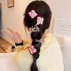 Red Fun Text Hair Clip for Women - Creative Duckbill Hairpin for Side Bangs