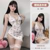High-end new summer sexy suspender medium and long dress erotic underwear women's temptation mood homewear suit