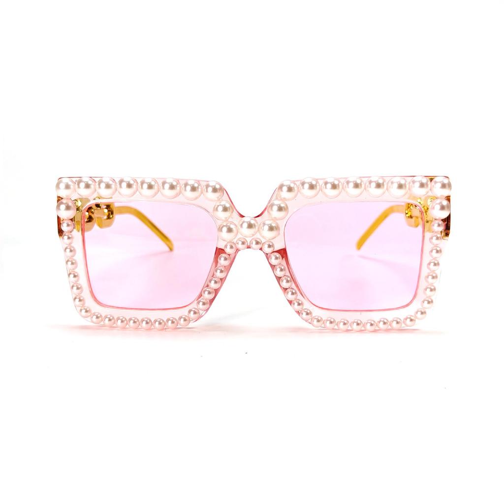 Γυαλιά Ηλίου SHEIN με Μεγάλο Σκελετό και Πέρλες: Αντιηλιακή Προστασία Υψηλής Ποιότητας Unisex