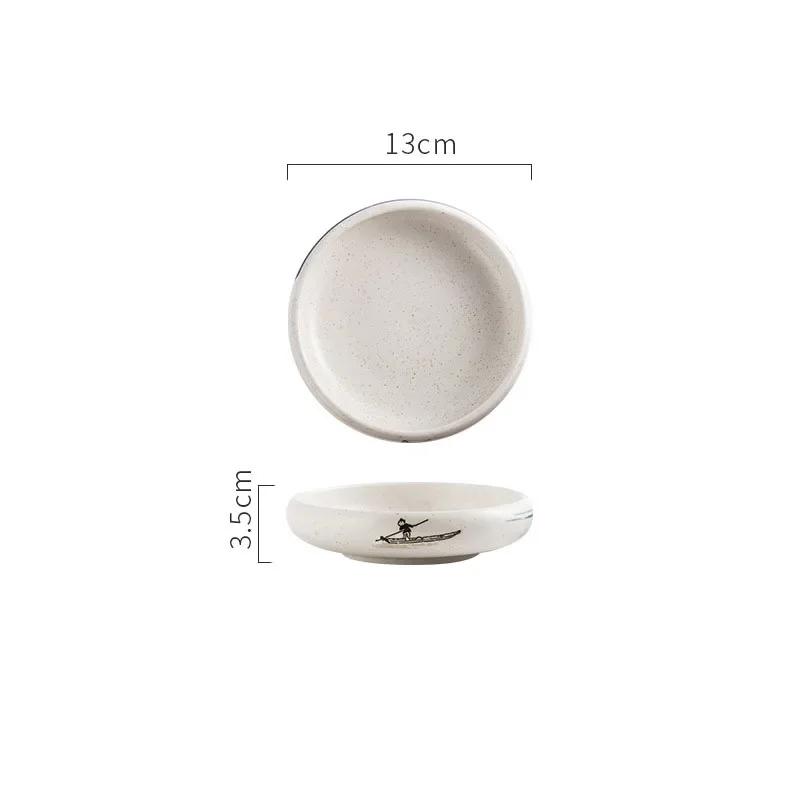 Ceramic Dinner Plate Restaurant Pickle Dish Appetizer Plate Home Steak Plates Salad Plates Dessert Dish Spaghetti Plates Cutlery