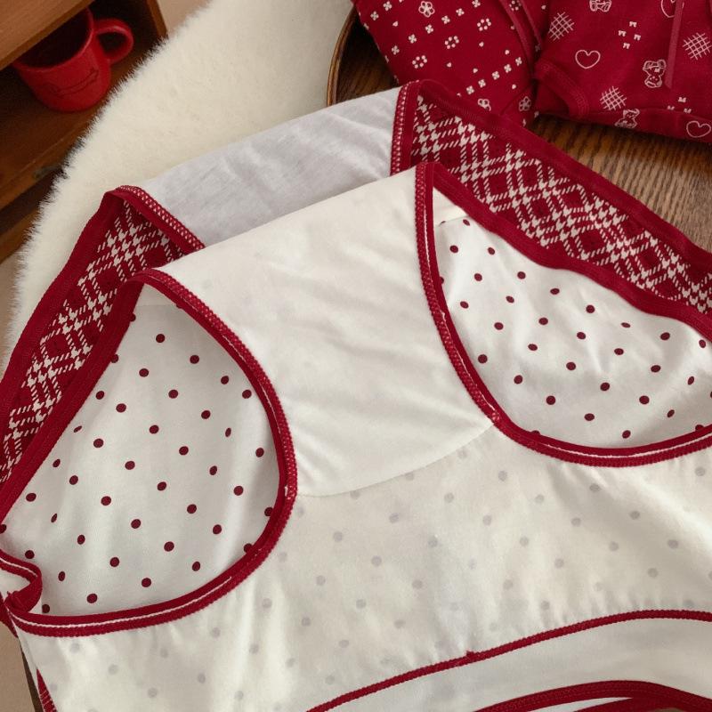 New Year Zodiac Red Antibacterial Pure Cotton Women's Underwear - Good Luck Wedding Edition