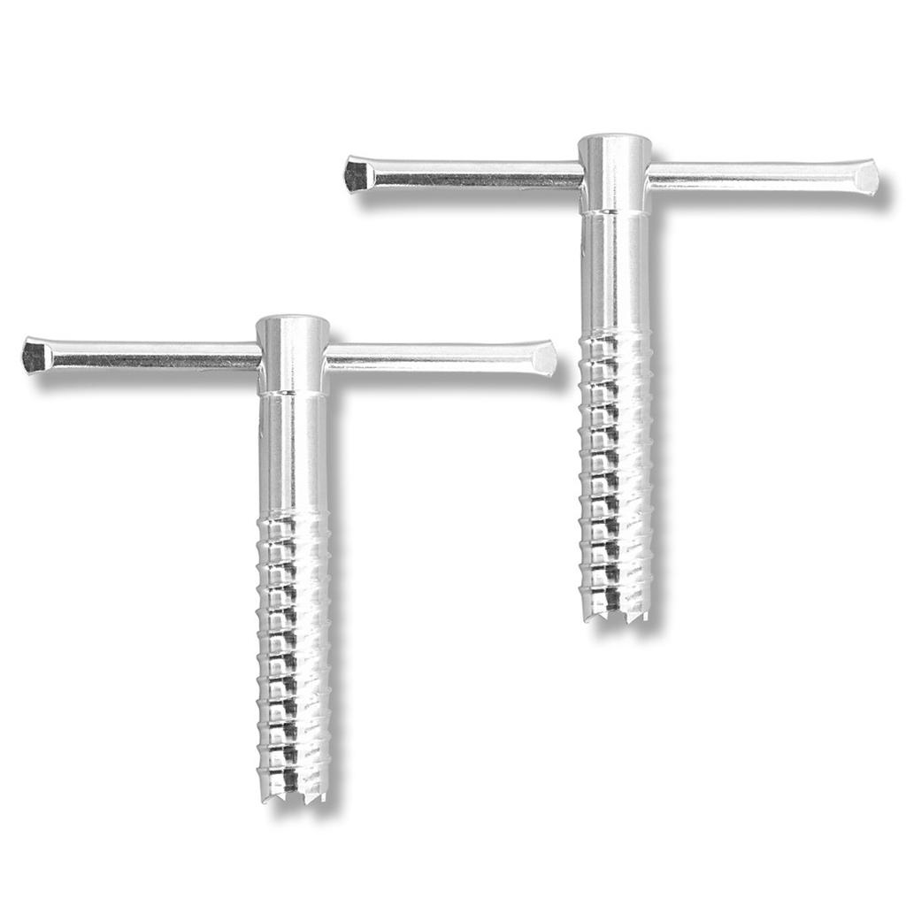 Taladro para Hielo de Camping al Aire Libre Tornillo Fijo Estacas de Tienda Aleación de Aluminio Estacas de Invierno Tornillos Accesorios de Pesca