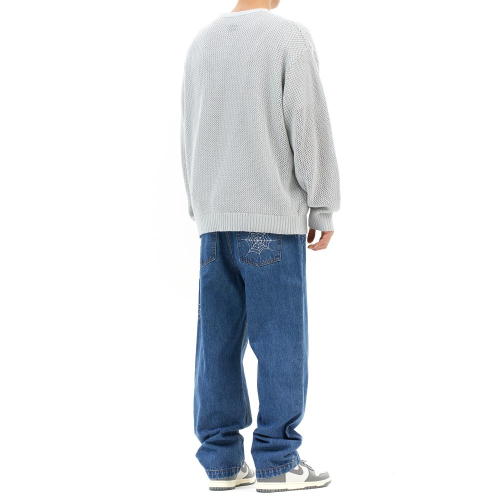 MAHAGRID Basic Logo Mesh Knit Gray(Mg2Dsmk600A)