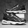 Autumn and Winter Men's Shoes Leather Waterproof Sneakers Black Velvet Cotton Shoes Middle-aged Dad Shoes Casual Shoes