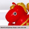 Cute 2026 Horse Year Mascot Resin Year of The Horse Horse Figures Ornament Lifelike Cartoon Horse Statue Chinese New Year