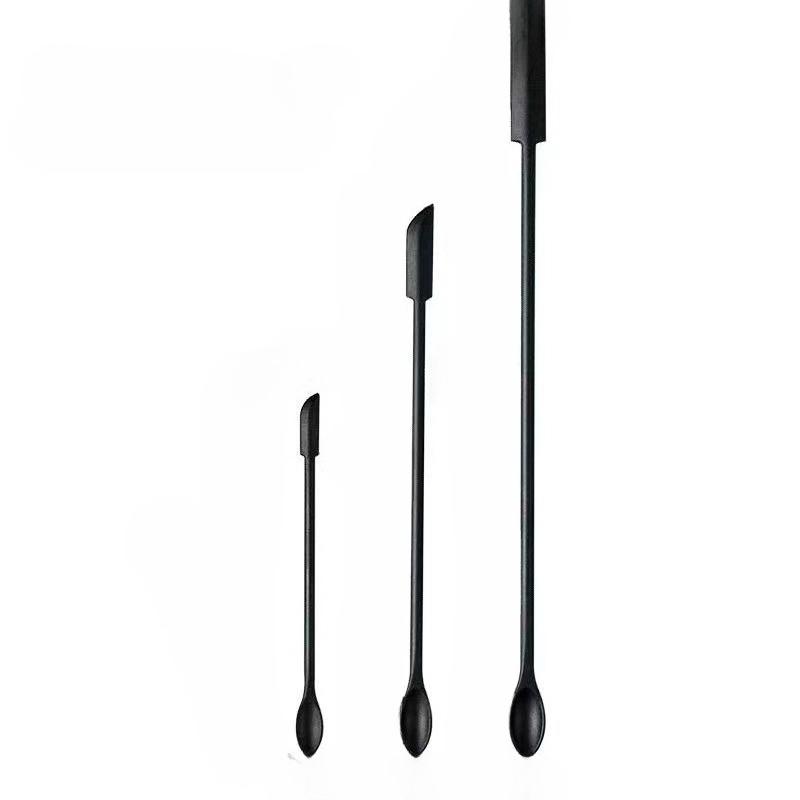 3pcs Mini Silicone Double Scraper Emulsion Mask Spatula Cosmetic Scoop Kitchen Tool Bottle Jam Spatula