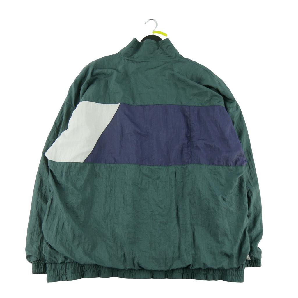 Zweites Leben - Herren Windjacke Colorblock CD Grün - Guter Zustand
