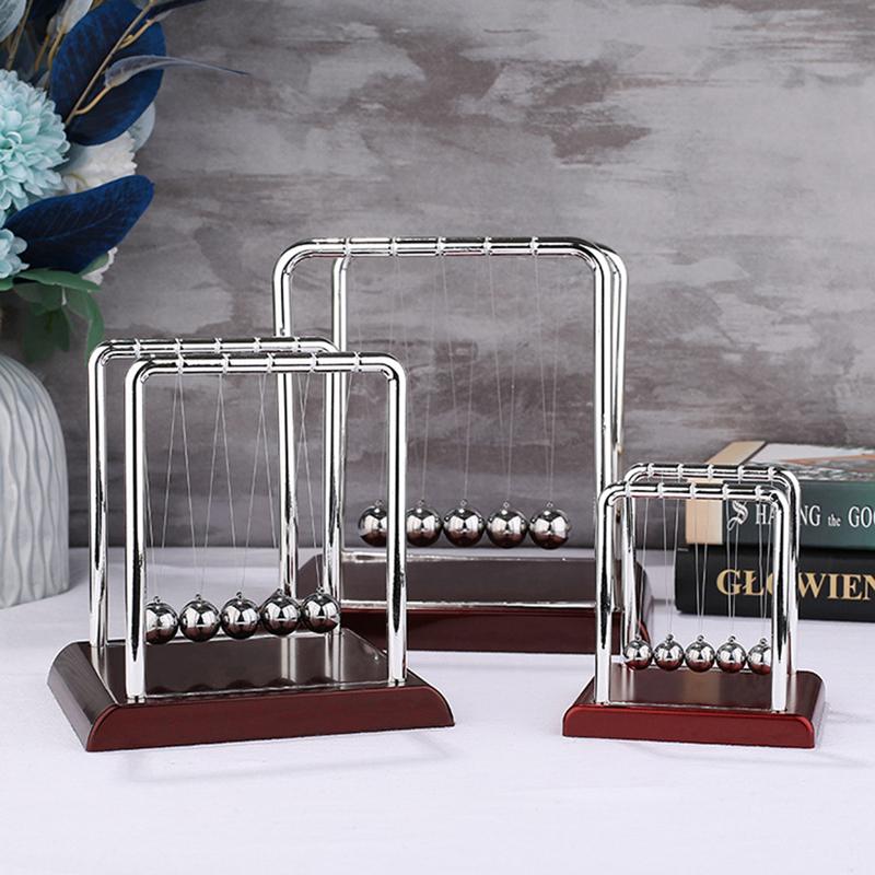 Metal Newton Pendulum Newton Cradle Balance Steel Balls Pendulum Ball Decor Home Decoration Physics Science Pendulum