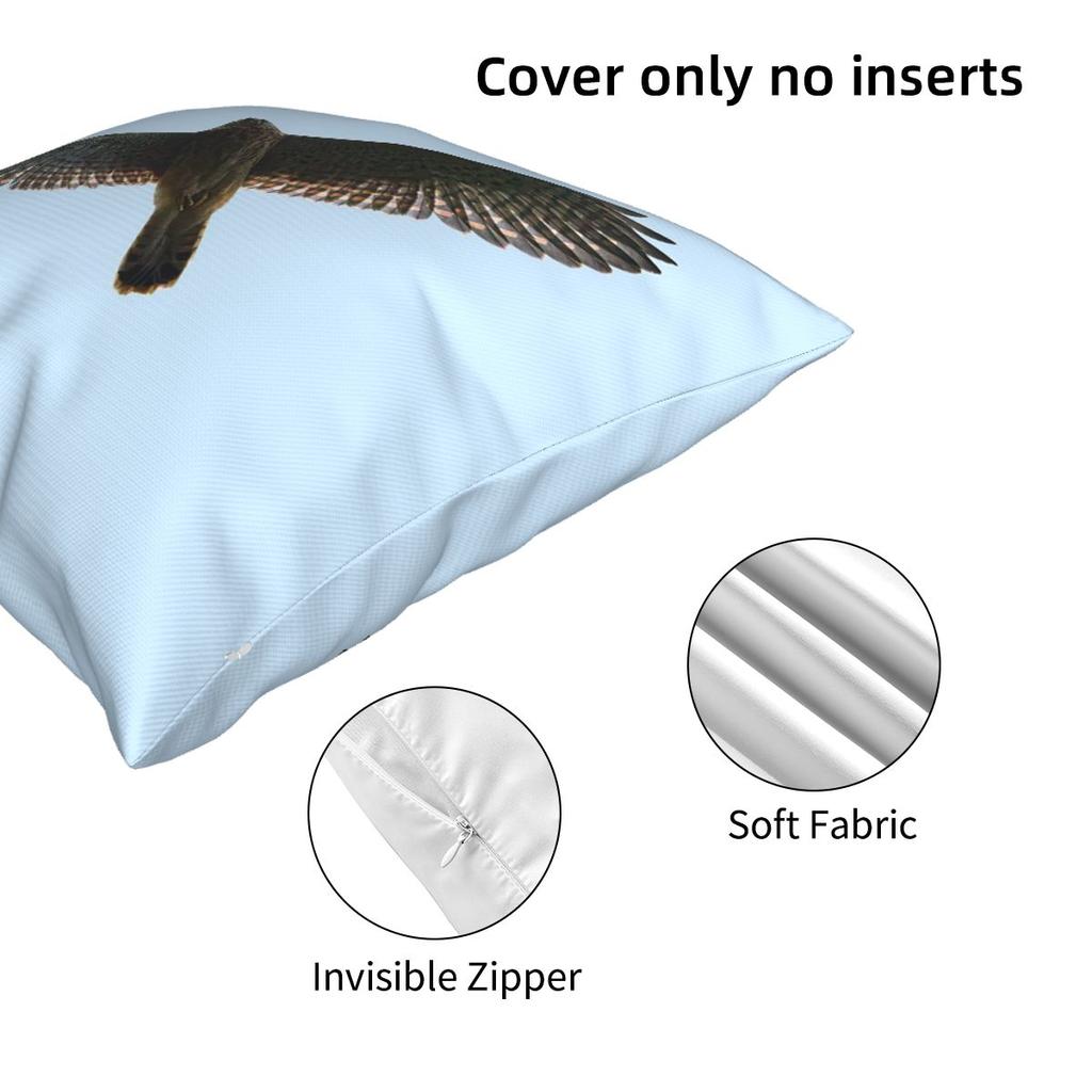 On The Fly. Common Kestrel Square Pillowcase Pillow Cover Cushion Decor Comfort Throw Pillow for Home Sofa