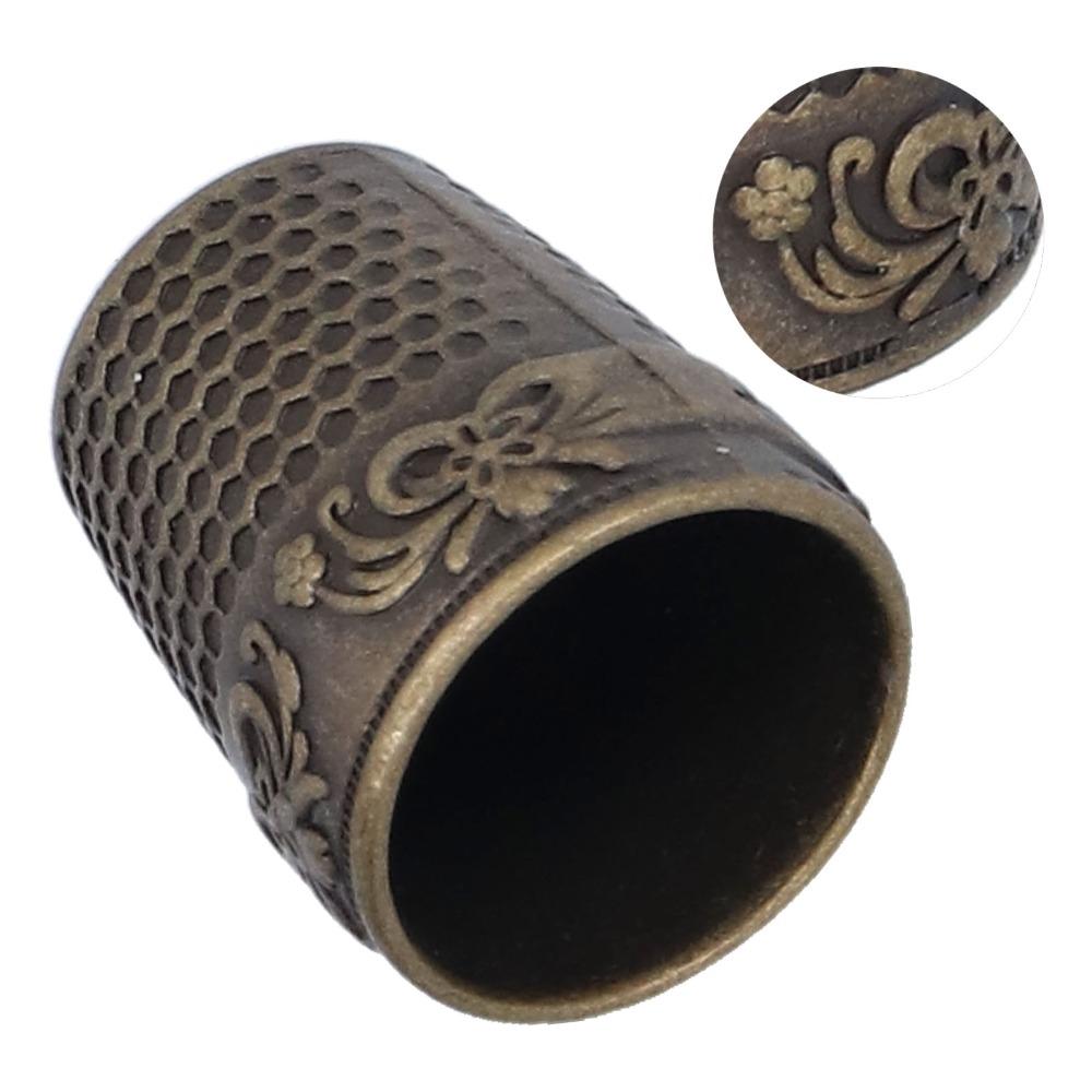 10pcs Metal Thimbles Sewing Thimbles Safe Grip Design Sewing Tools For Knitting Needlework