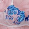 Lace bra embroidered sexy underwear set new flirting ultra-thin bra gather