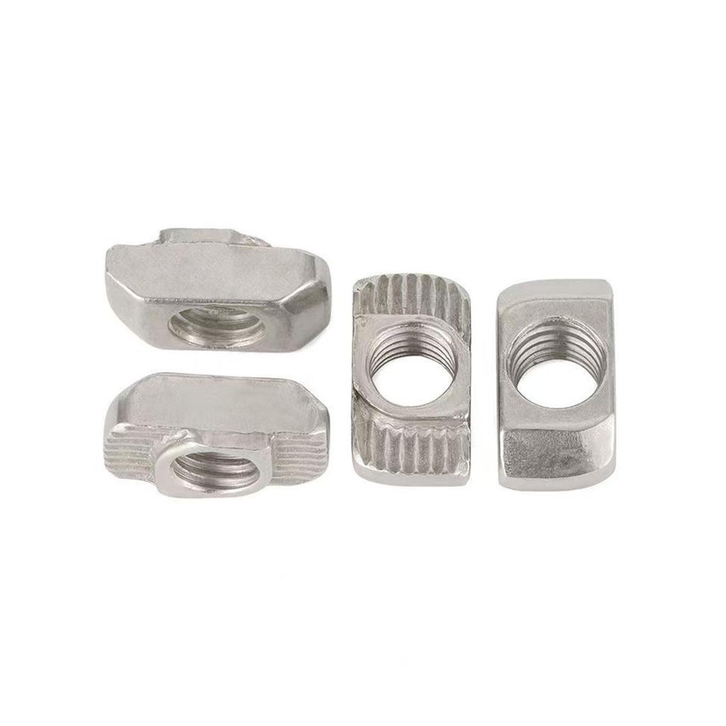 Dadi per Profilati di Alluminio a T-Slot Standard Europeo: Dadi ad alette M3-M8, Tipi 20/30/40/45.