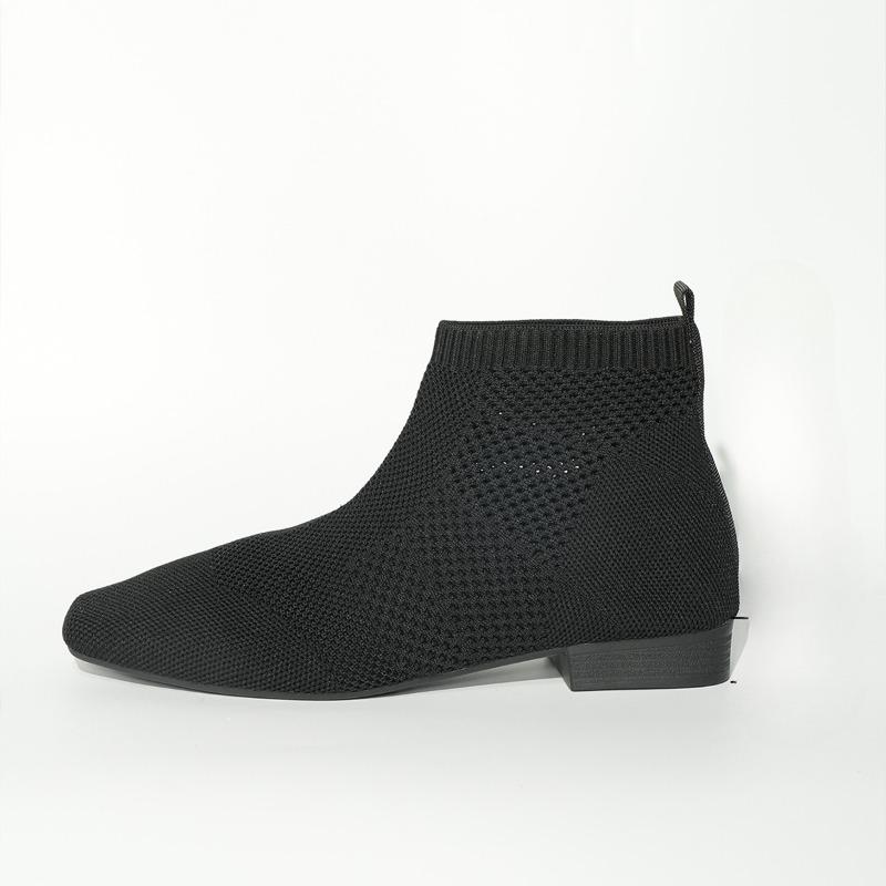 Dámské kozačky Kozačky do půli lýtka Kotníkové kozačky do půli lýtka Špičaté kozačky Kozačky na vysokém podpatku Dámské boty Létající úplet