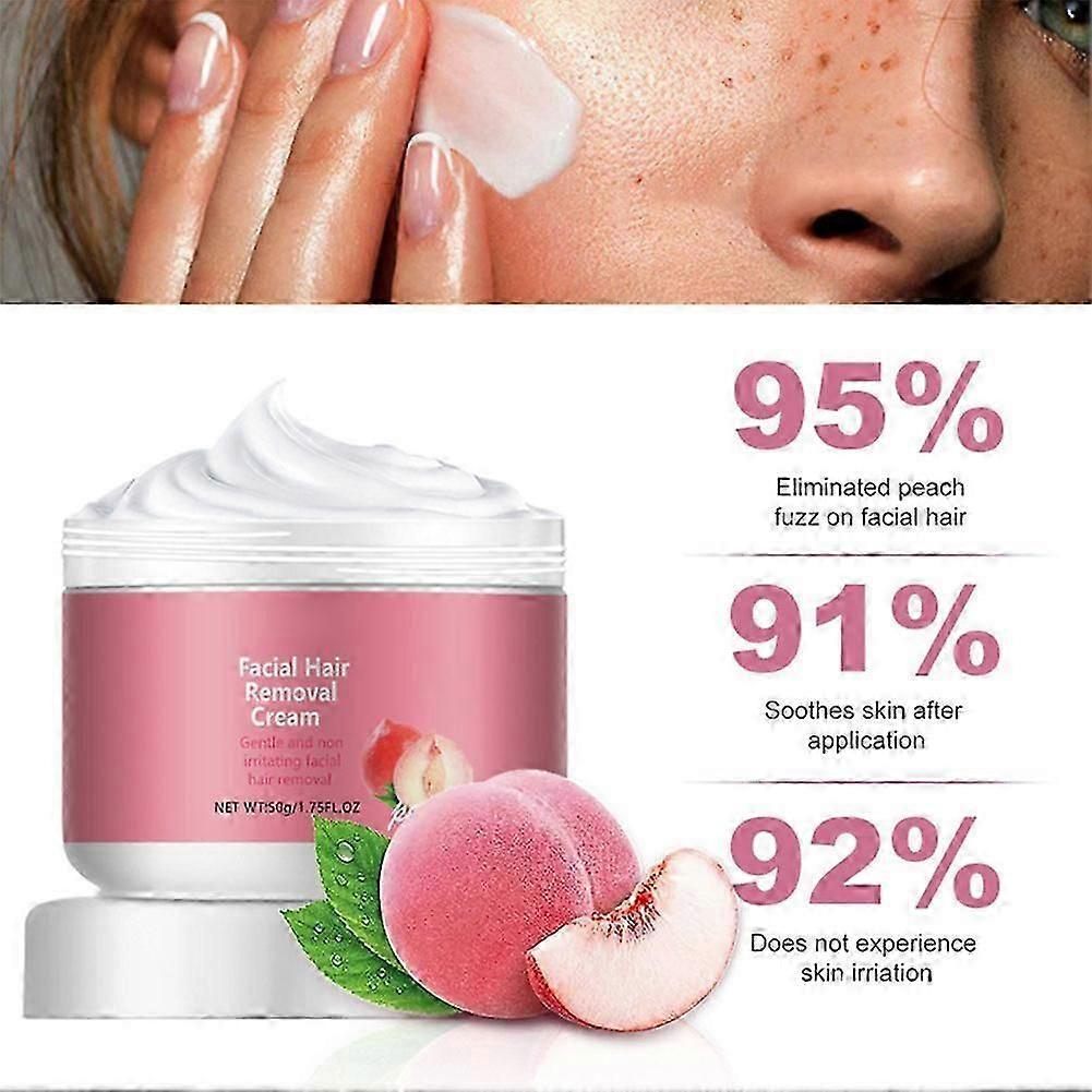 Gentle Hair Removal Cream for Sensitive Skin, Painless Depilatory Cream for Women & Men, At-Home Hair Remover, Fast & Long-Lasting Smooth Skin