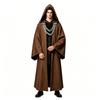 Halloween Dark Chain Hooded Men's Polyester Echo Cape Medieval Role-Playing Party Cosplay Cloak