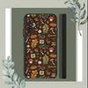Funda de Teléfono Hojas de Otoño Calabaza Para Samsung S25,S24,S21,S22,S23,S30,Ultra,S20,Plus,Fe,Lite,5G Funda Negra