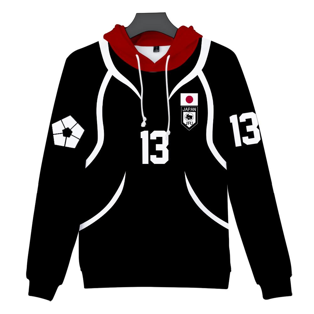 BLUE LOCK Hoodies Streetwear Cartoon Printed Hooded Sweatshirt Men Women Cosplay Sports Pullovers