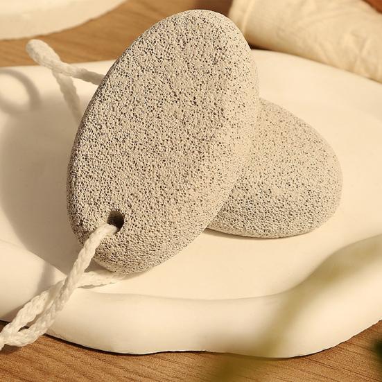 Natural Pumice Stone Heavy-Duty Callus Remover for Dry & Rough Heels Exfoliating Stone for Cracked Feet Dead Skin Remover Spa-Grade Foot Care Tool