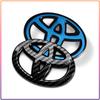 1Pcs Car Steering Wheel Emblem Badge Decal Sticker Auto Styling Decor Fit For Toyota Fortuner Chr Verso Prius Hiace Yaris Trd Corolla