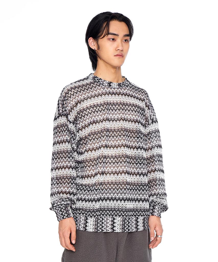 EPONYM Zigzag Knitted Long Sleeve_Black & White