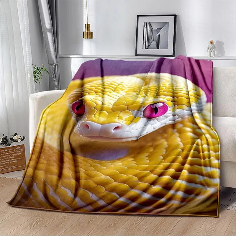 Soft Gothic Snake Serpent Python Viper Blanket for Bed Sofa Picnic Travel Office Cover Kids Gift Throw Blanket