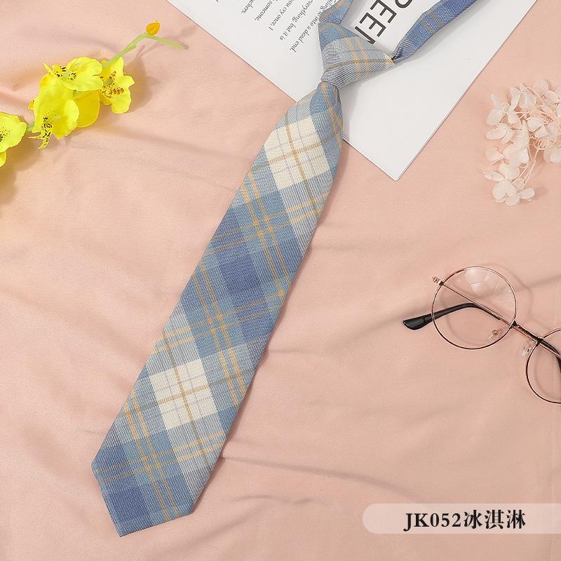 Japanese Plaid Black Bow Tie Collar Rope Women'S Necktie College Wind Streamer Jk Bow Shirt Ins Sailor Suit
