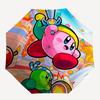 1pc Kirby Automatic Open/close Folding Portable Cute Umbrella  with 8-Rib Structure for Women/Men, All-Season Use  a0901130